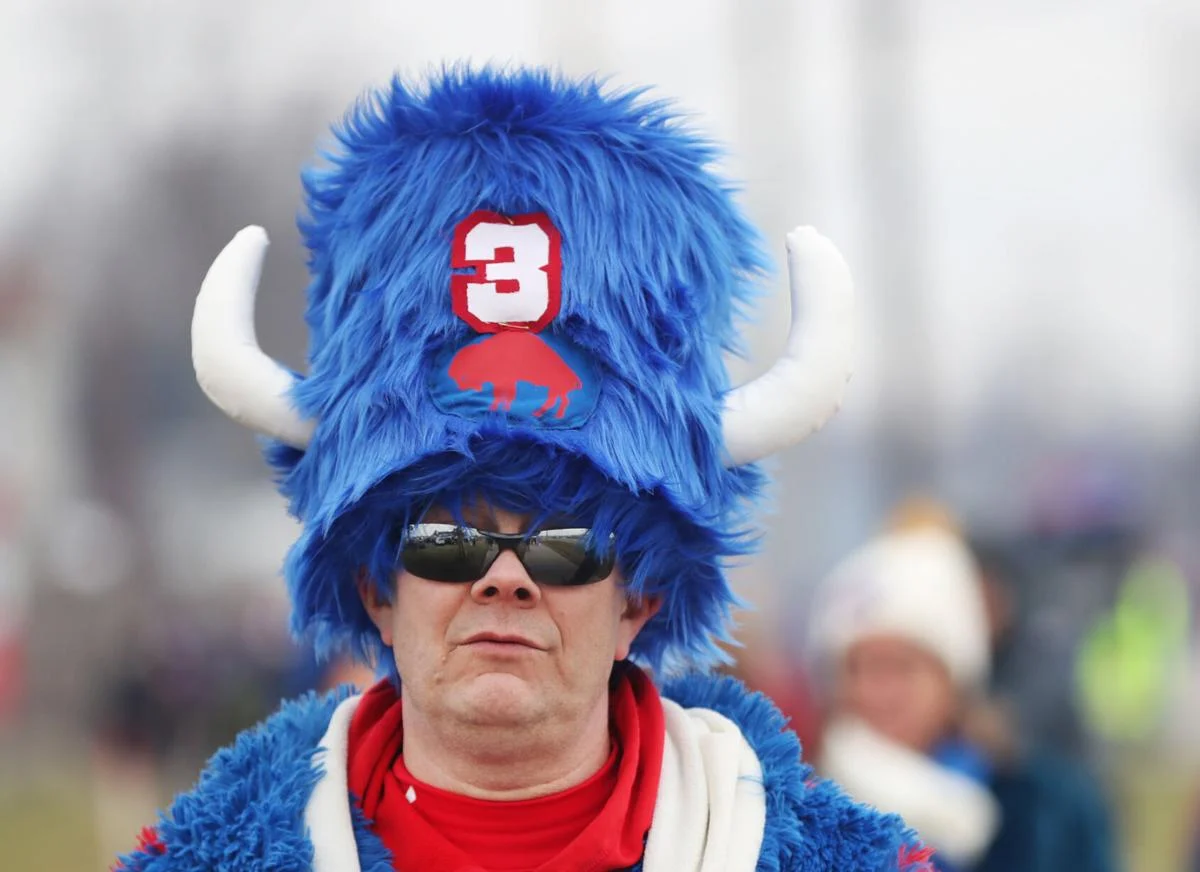 Buffalo Bills fan wearing popular Water Buffalo 716 hat